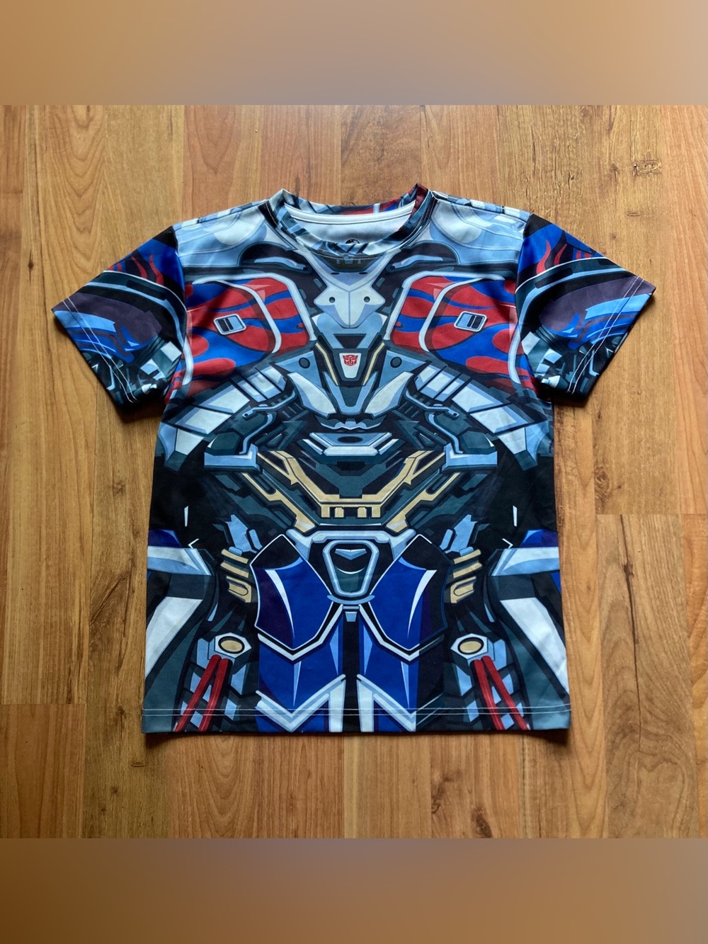Universal Studios Optimus Prime Youth L Sublimated Short Sleeve Tshirt